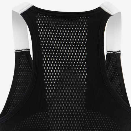Girls' Technical Breathable Tank Top - Black/White