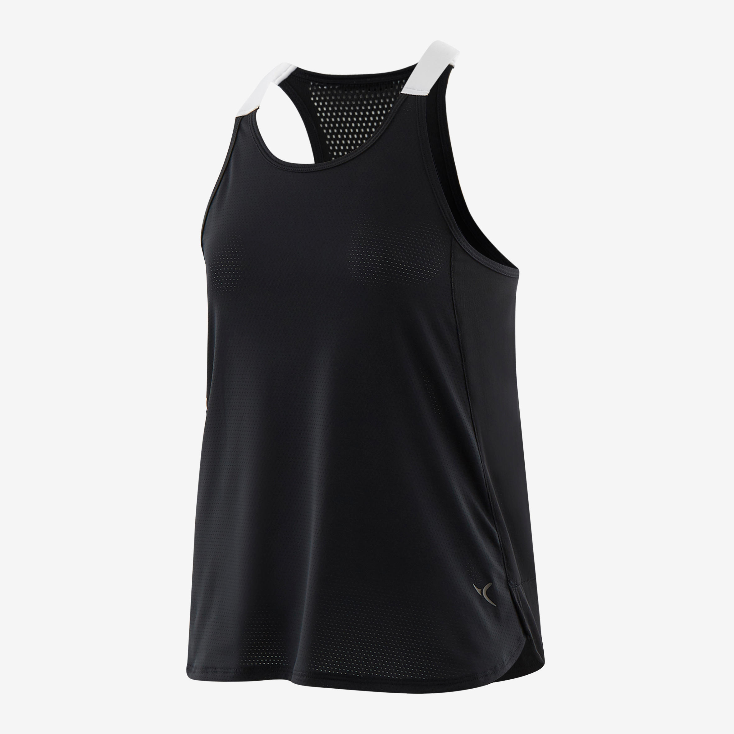 Girls' Technical Breathable Tank Top - Black/White 2/4