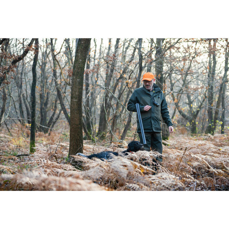 Jagdjacke Supertrack 100 strapazierfähig wasserdicht grün