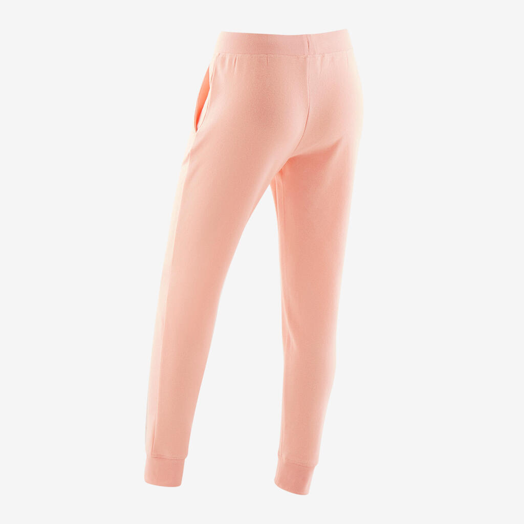 Kids' Basic Jogging Bottoms with Pockets - Pink