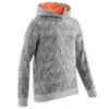 Girls' Gym Warm Brushed Jersey Hoodie 100 - Grey Print