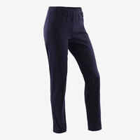 Kids' Breathable Synthetic Tracksuit Gym'y - Coral Top/Navy Bottoms