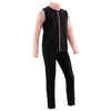 Kids' Breathable Synthetic Tracksuit Gym'y - Black and Touch of Pink