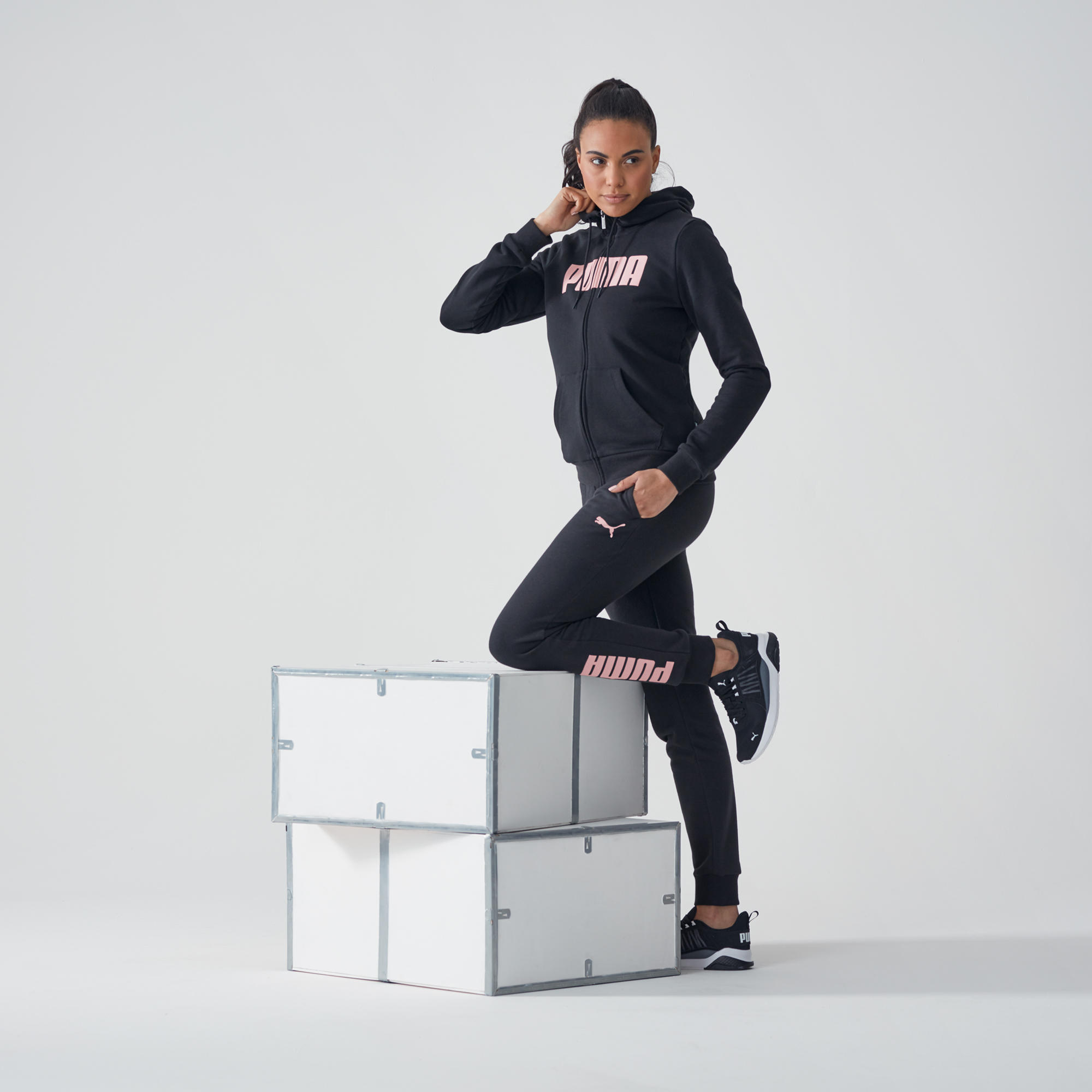 sudadera puma rosa palo