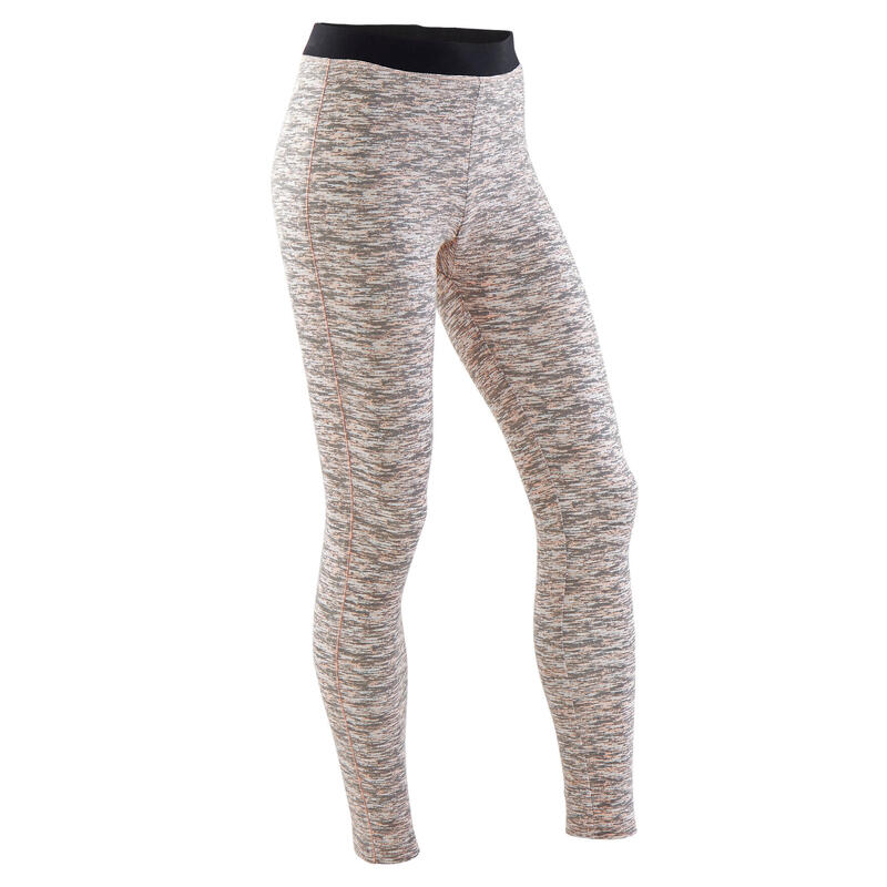 Legging coton respirant 500 fille GYM ENFANT rose full imprimé