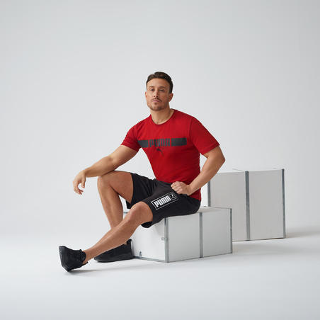 Шорты мужские черные с логотипом Puma