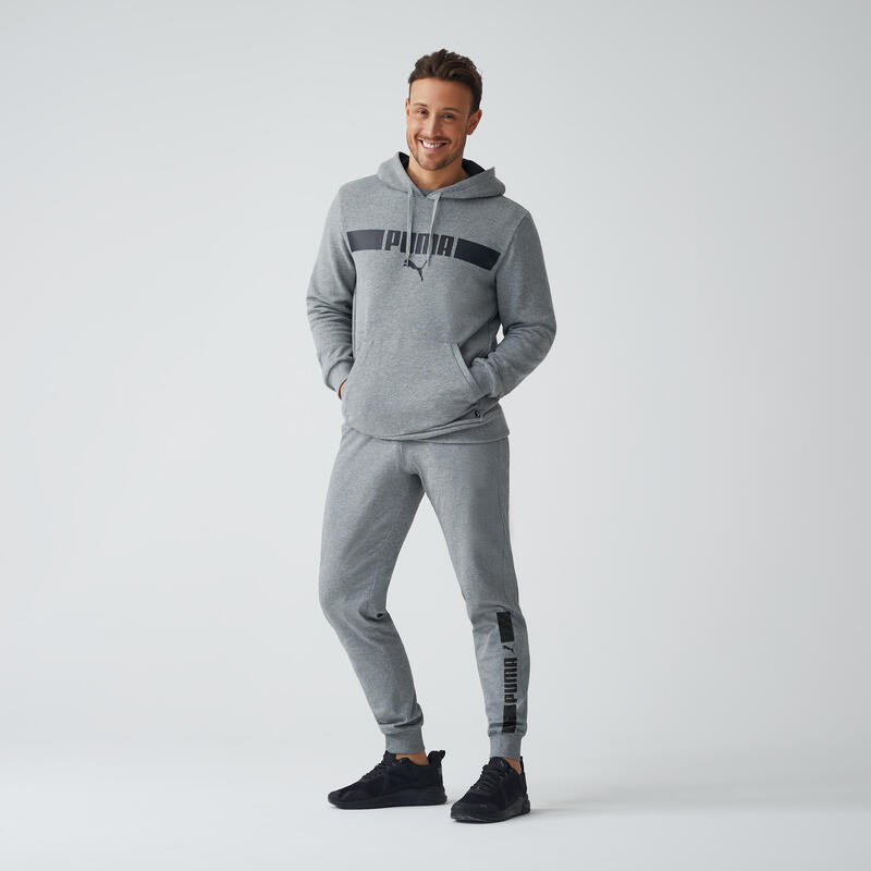Pánské tepláky Jogger Puma na cvičení šedé