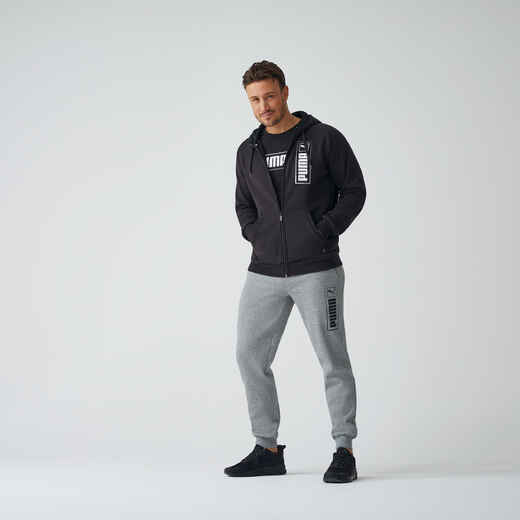 
      Men's Jogging Bottoms - Grey with Logo
  