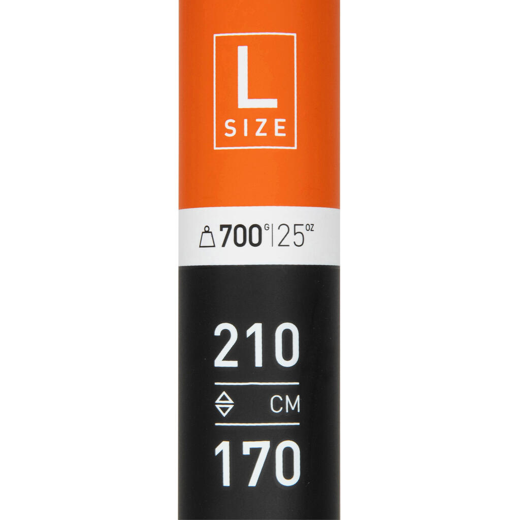 Veslo za SUP, podesivo (170–210 cm) telo od fiberglasa i ugljenika