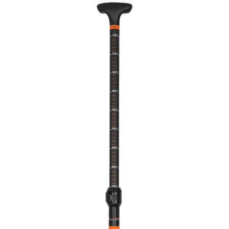 SUP paddle, adjustable (170–210 cm) mixed tube (fibre and carbon)