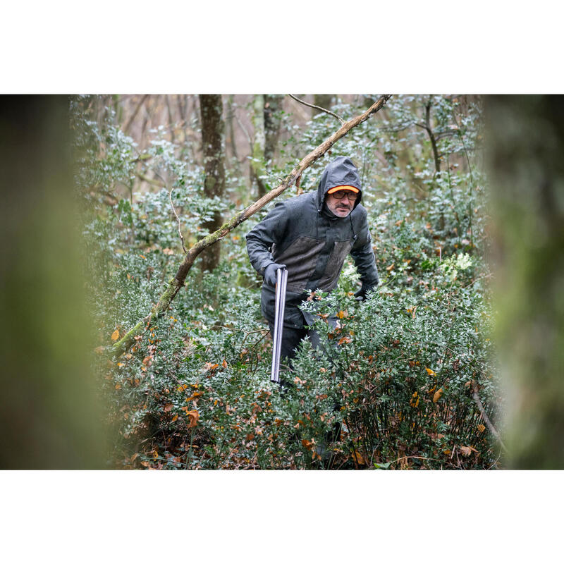 Veste chasse résistante et imperméable Supertrack verte 100