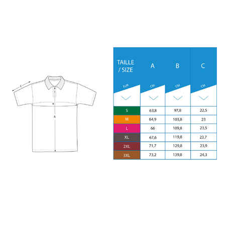 Men's golf short-sleeved polo shirt MW100 grey