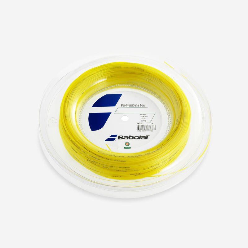 Tennissnaar RPM Hurricane 1,25 mm geel rol van 200 m