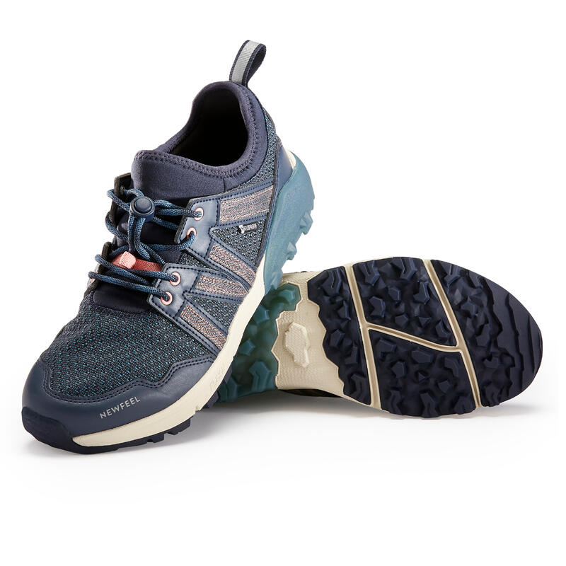 Waterdichte schoenen voor nordic walking NW 580 blauw