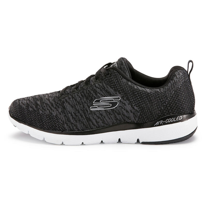 Zapatillas Caminar Skechers Flex Appeal Mujer Negro