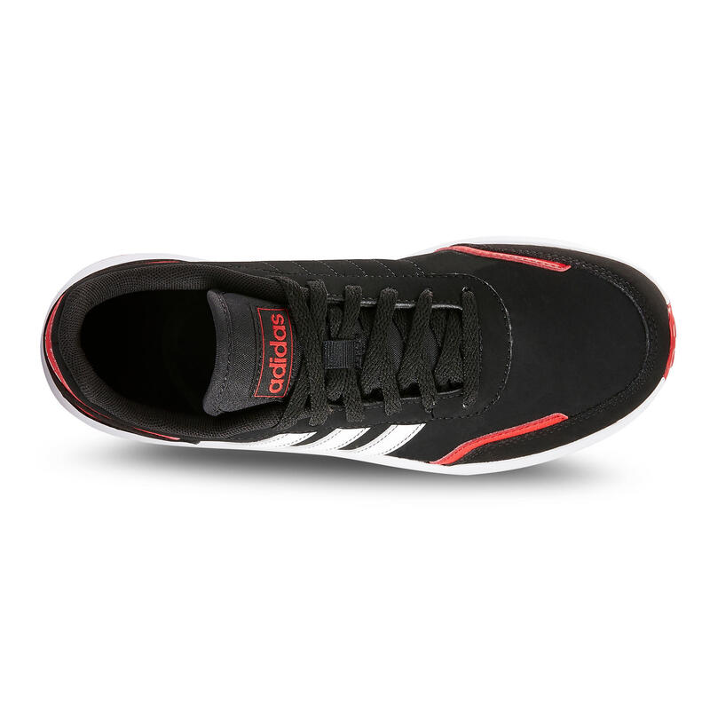 Zapatillas Caminar Adidas Niños Negro/Rojo Cordones