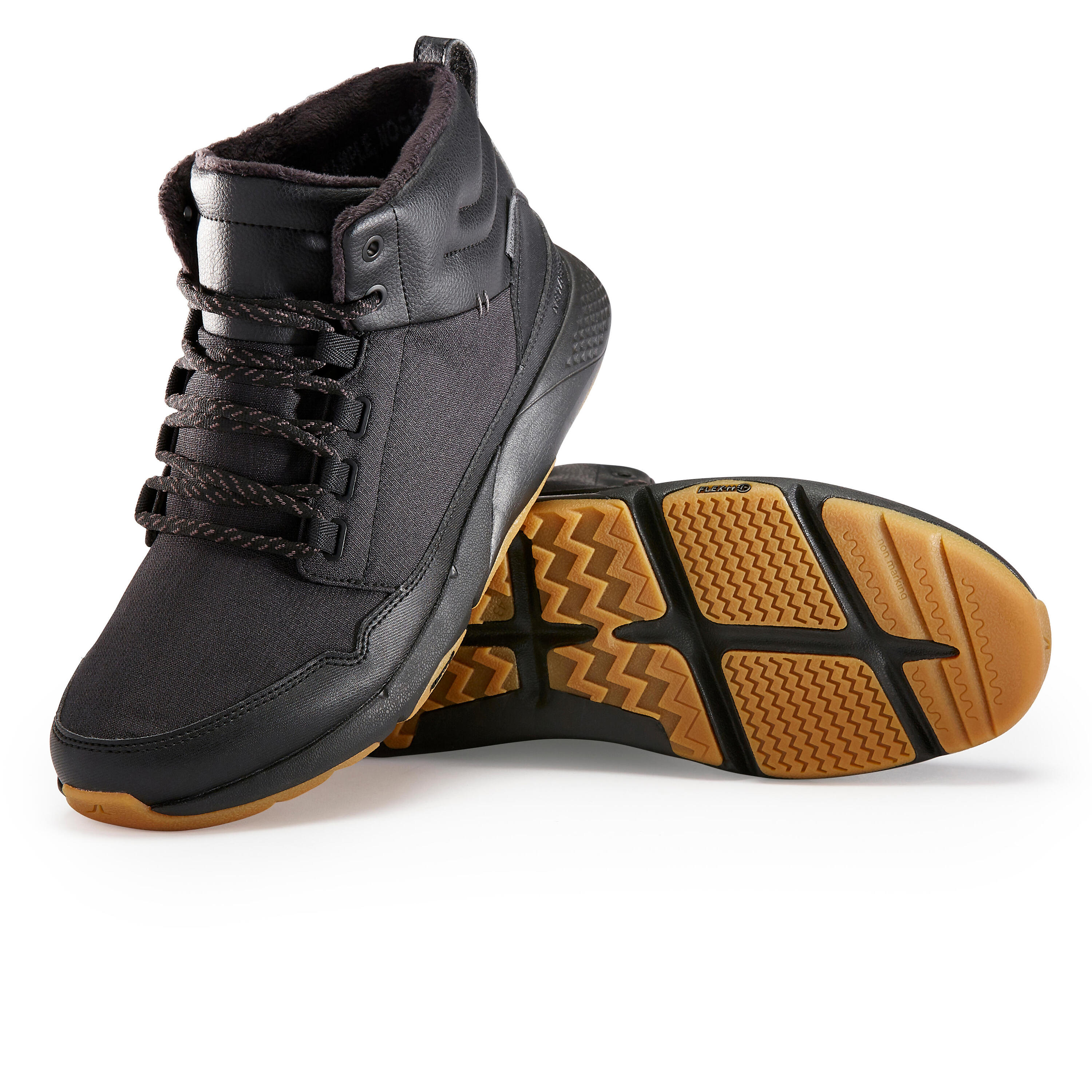 Actiwalk Warm Waterproof Urban Walking Shoes - Black 8/14