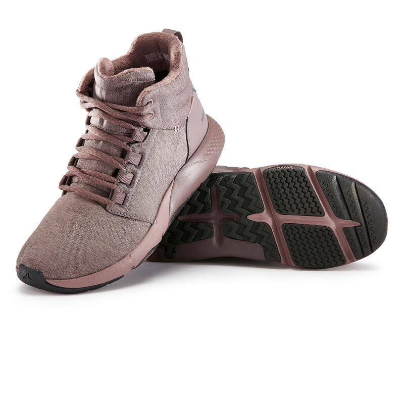 Zapatillas caminar impermeable Mujer Actiwalk rosa