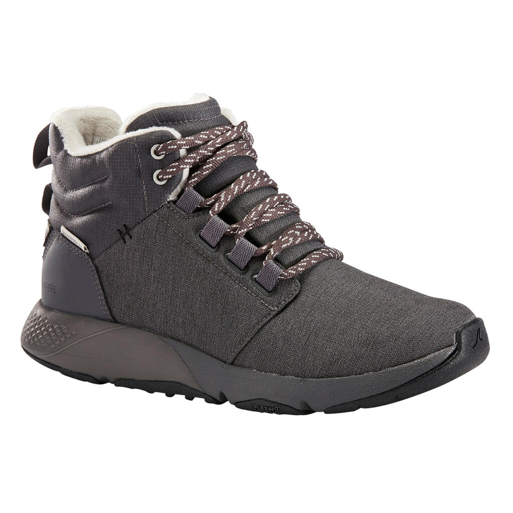 Sieviešu fitnesa soļošanas pilsētas apavi “actiwalk warm waterproof”, rozā