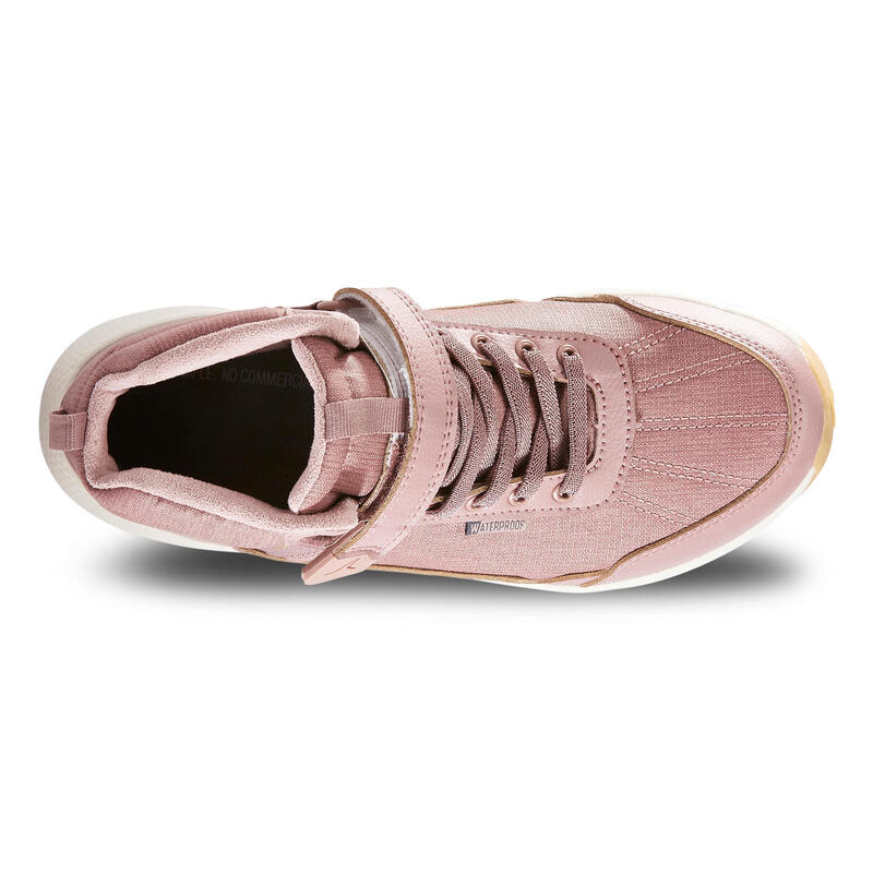 Scarpe da ginnastica bambino RESIST impermeabili con strap rosa dal 28 al 39