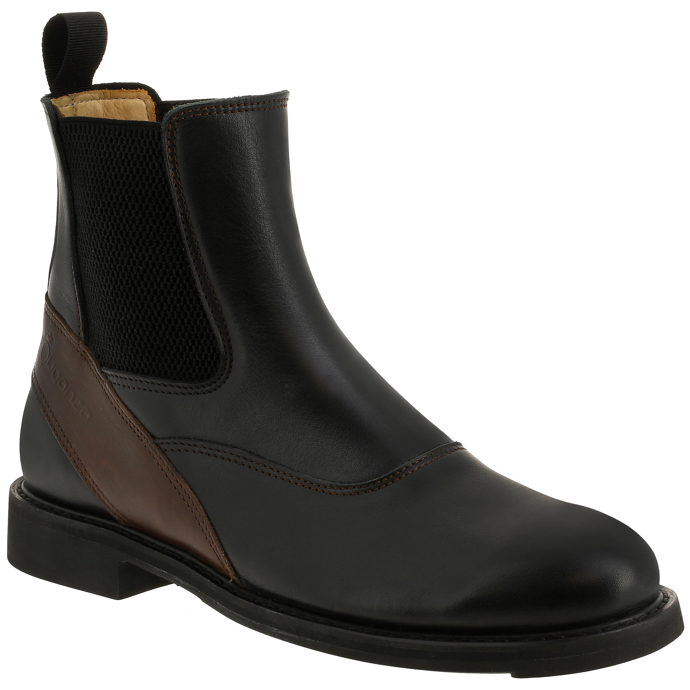 Training Adult Horse Riding Jodhpur Boots - Black/Brown 1/14