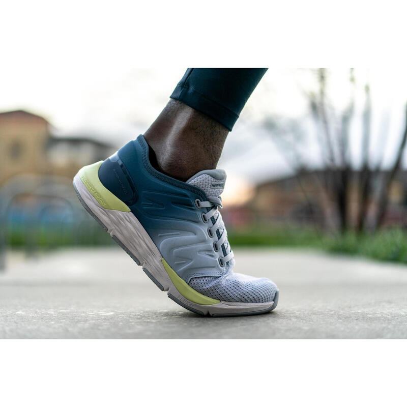 Freizeitschuhe Walking Sportwalk Komfort blau/grau