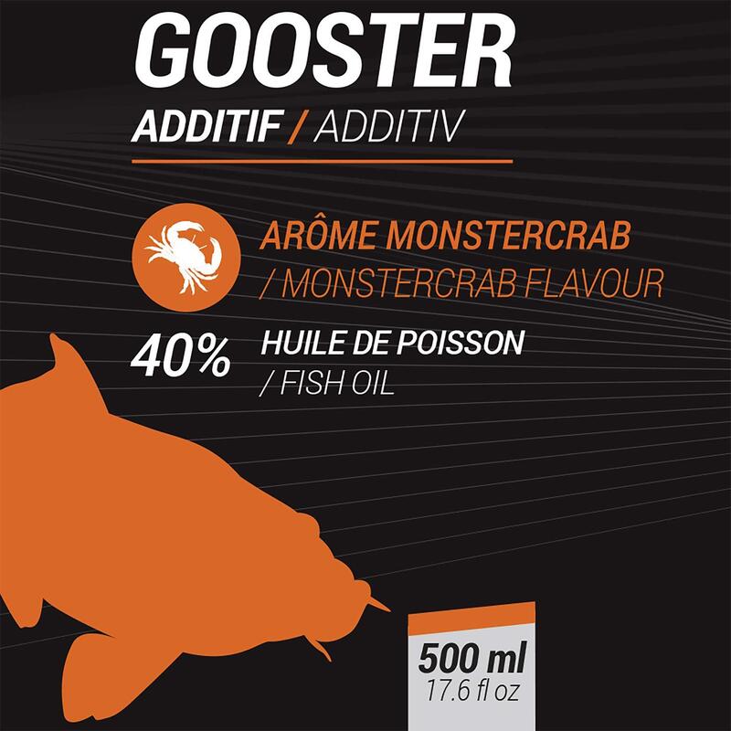 Vloeibaar additief voor statisch vissen Gooster additief monsterkrab 500 ml