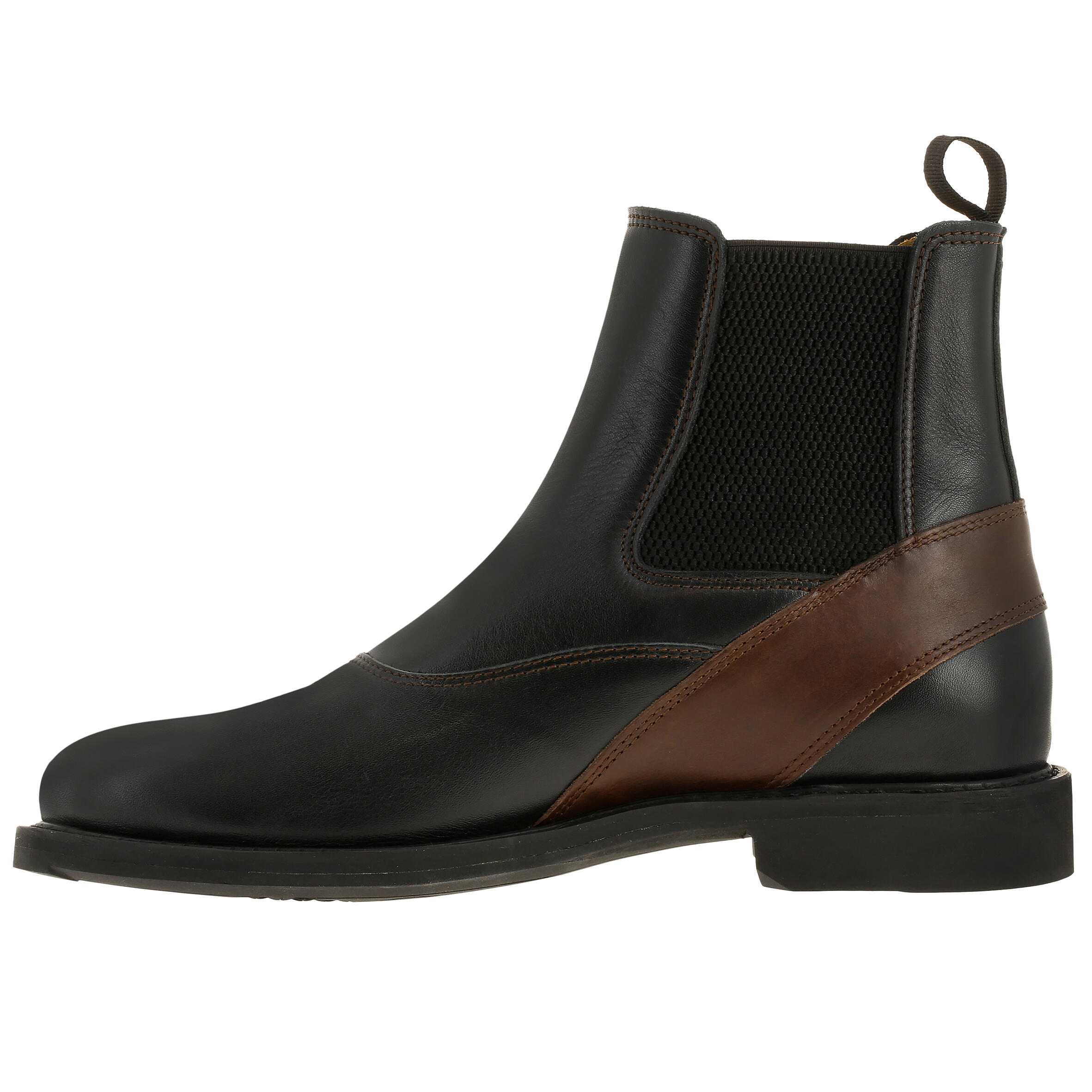 Training Adult Horse Riding Jodhpur Boots - Black/Brown 3/14