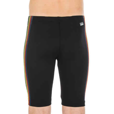מכנסי שחייה דגם Jammer Fitib - שחור / צהוב זוהר
