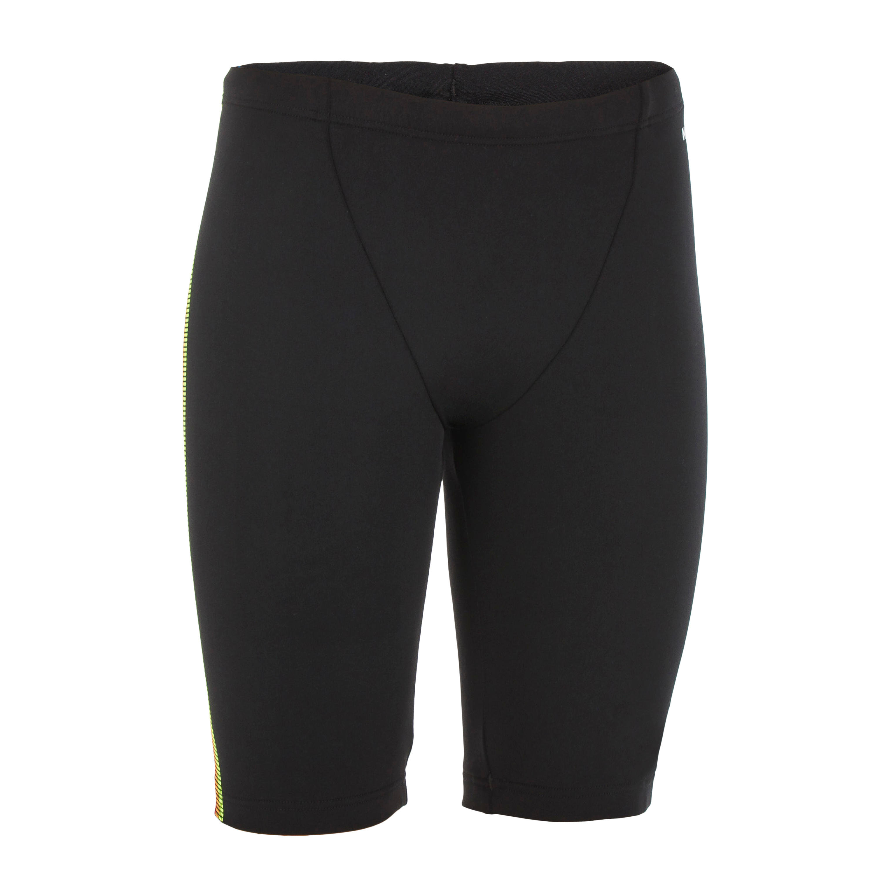 Boys’ Swimming Jammer Fitib Black / Neon yellow 6/6