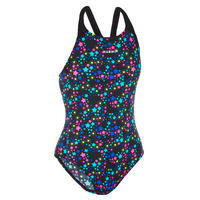 Girl's Swimming Chlorine-Resistant One-Piece Swimsuit Kamyleon - Star
