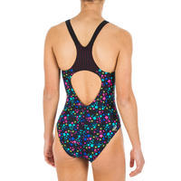 Girl's Swimming Chlorine-Resistant One-Piece Swimsuit Kamyleon - Star