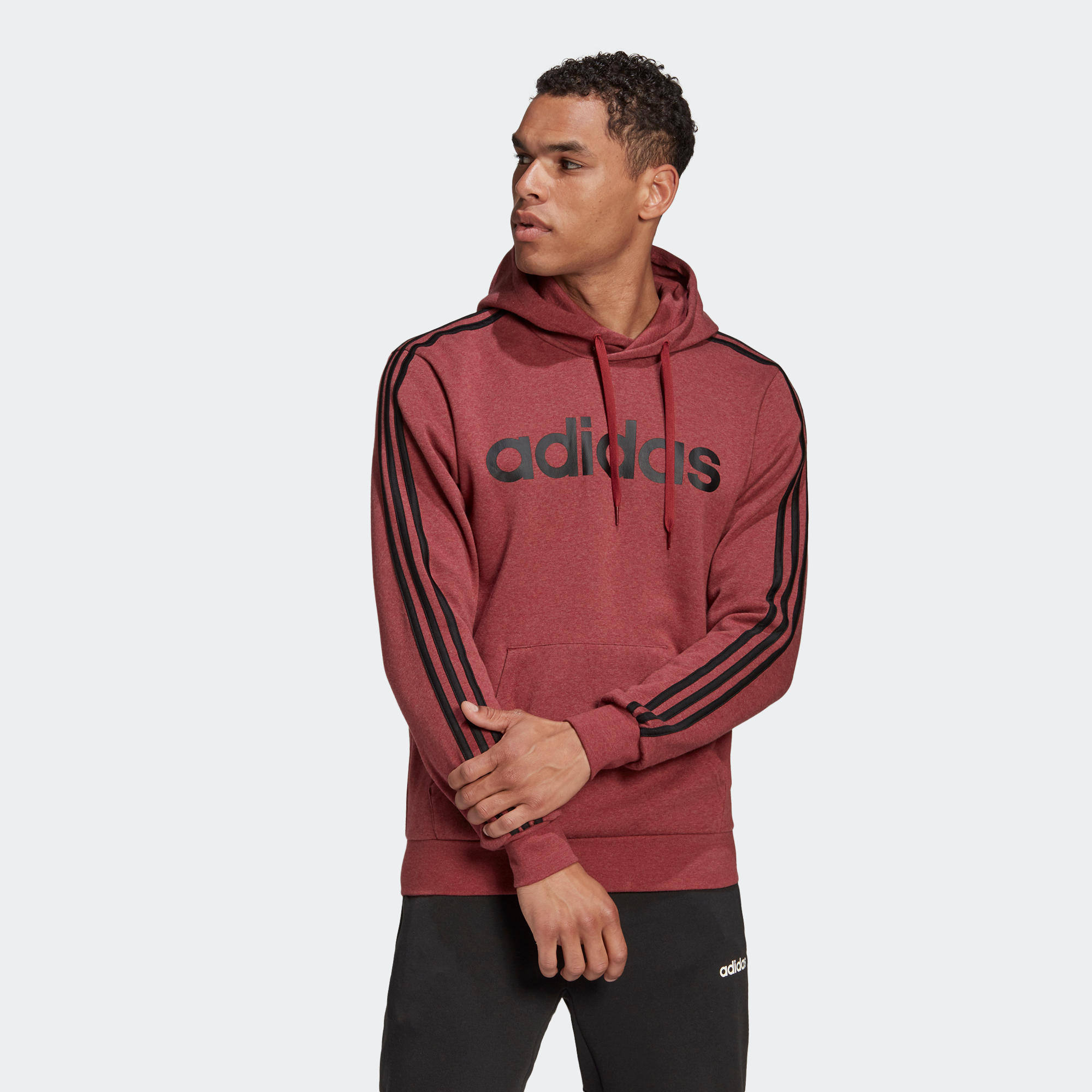 felpa rossa adidas uomo