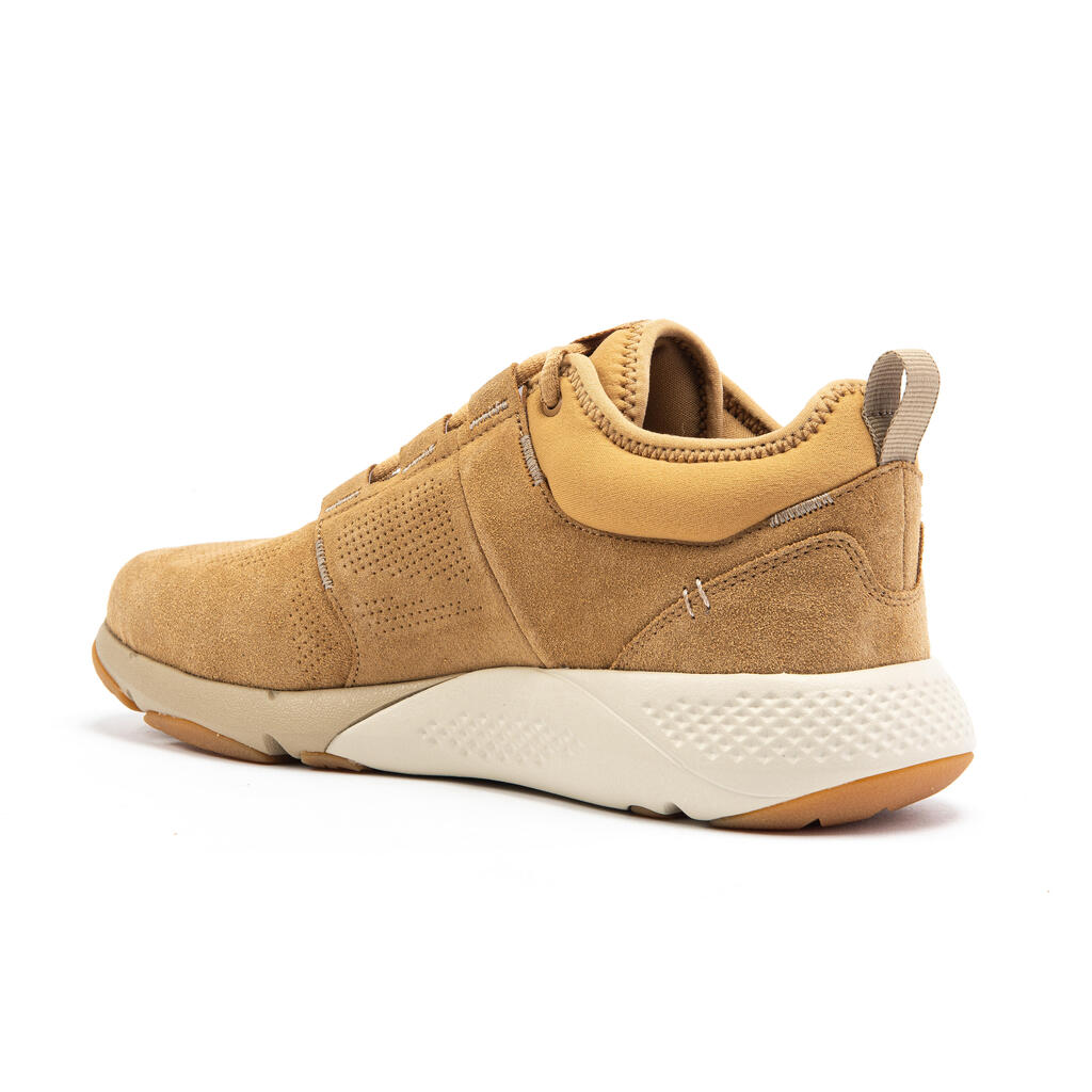 Actiwalk Comfort Leather Men's Urban Walking Shoes - Camel