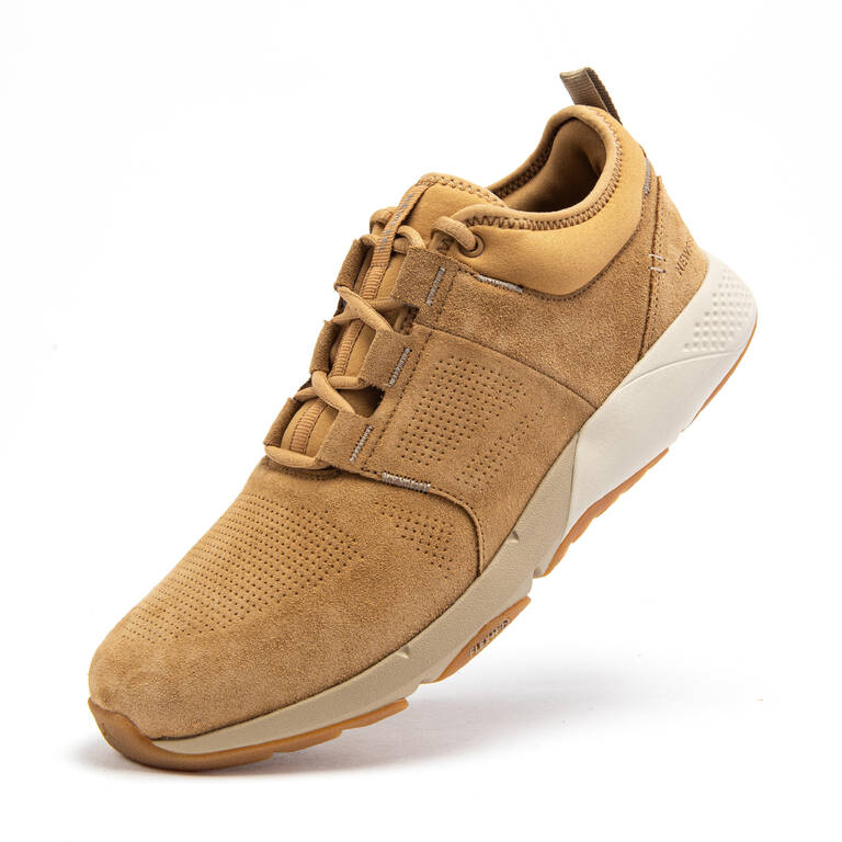 Actiwalk Comfort Leather Men's Urban Walking Shoes - Camel