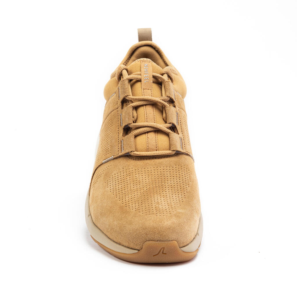 Actiwalk Comfort Leather Men's Urban Walking Shoes - Camel