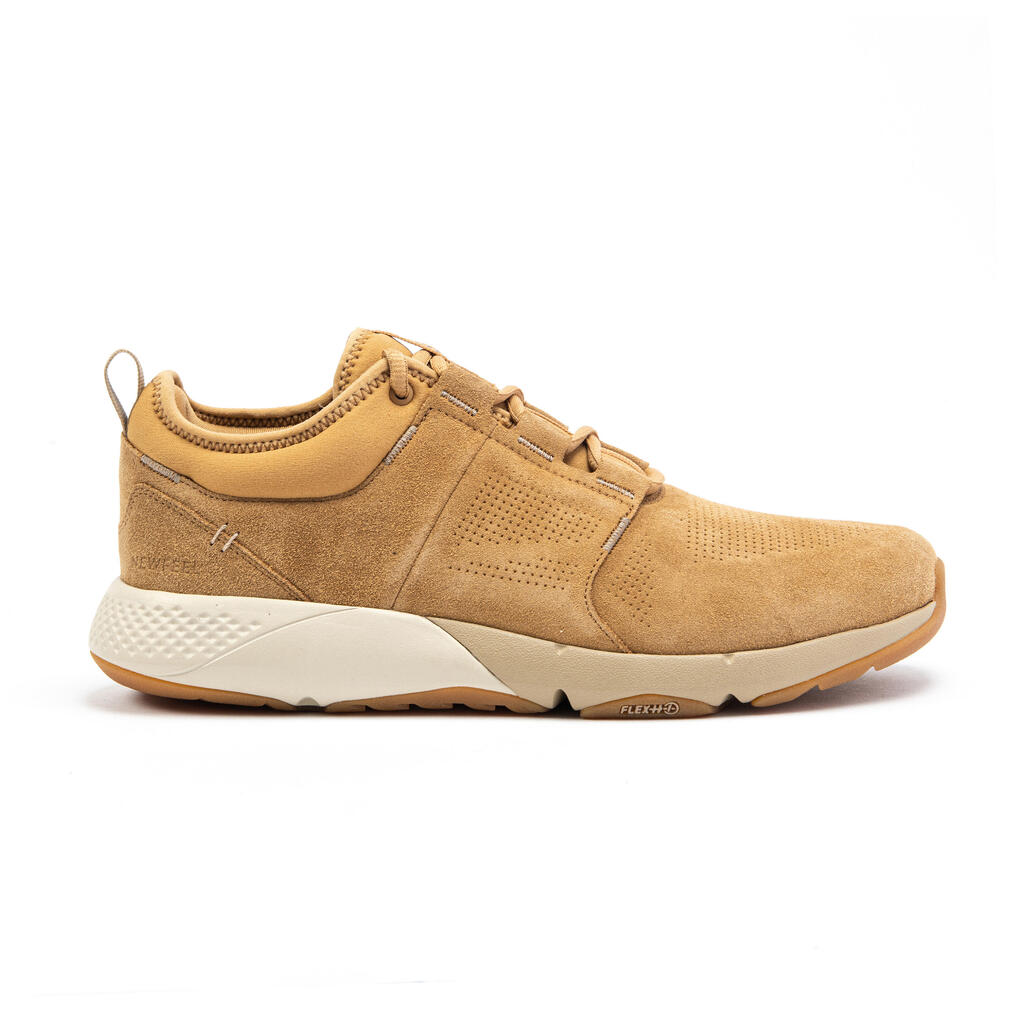 Actiwalk Comfort Leather Men's Urban Walking Shoes - Camel