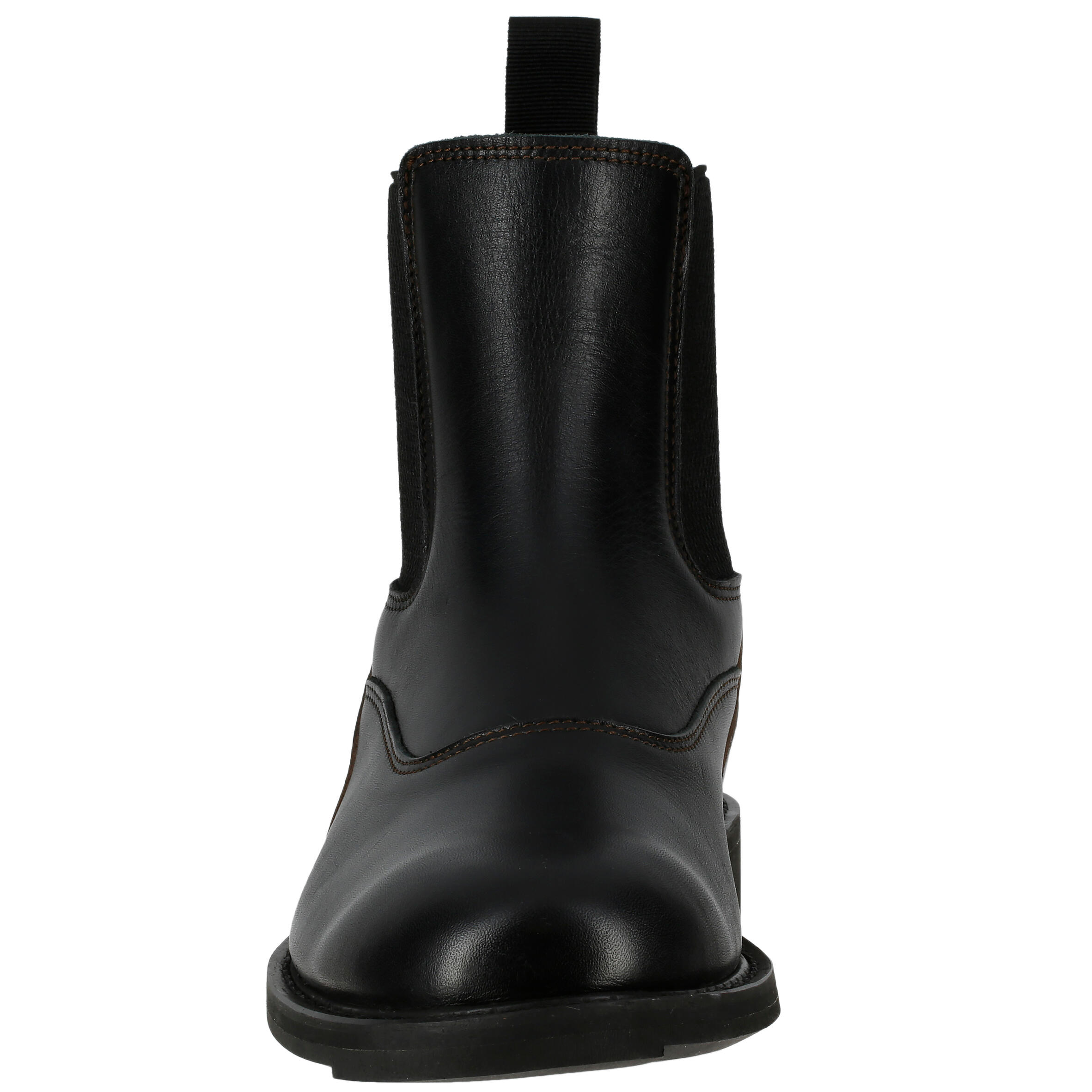 Training Adult Horse Riding Jodhpur Boots - Black/Brown 4/14