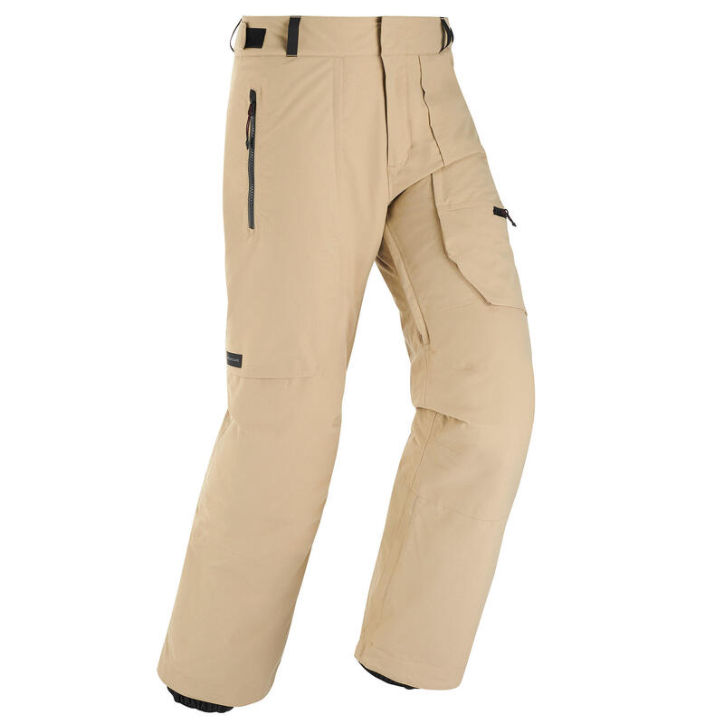 Pantalon ski et pantalon snowboard homme 500 Beige