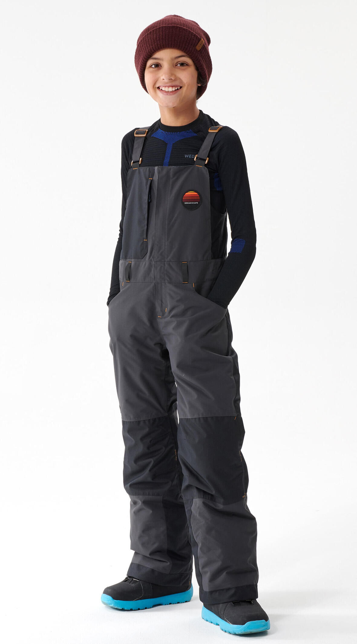 Salopette de snowboard 500 garçon