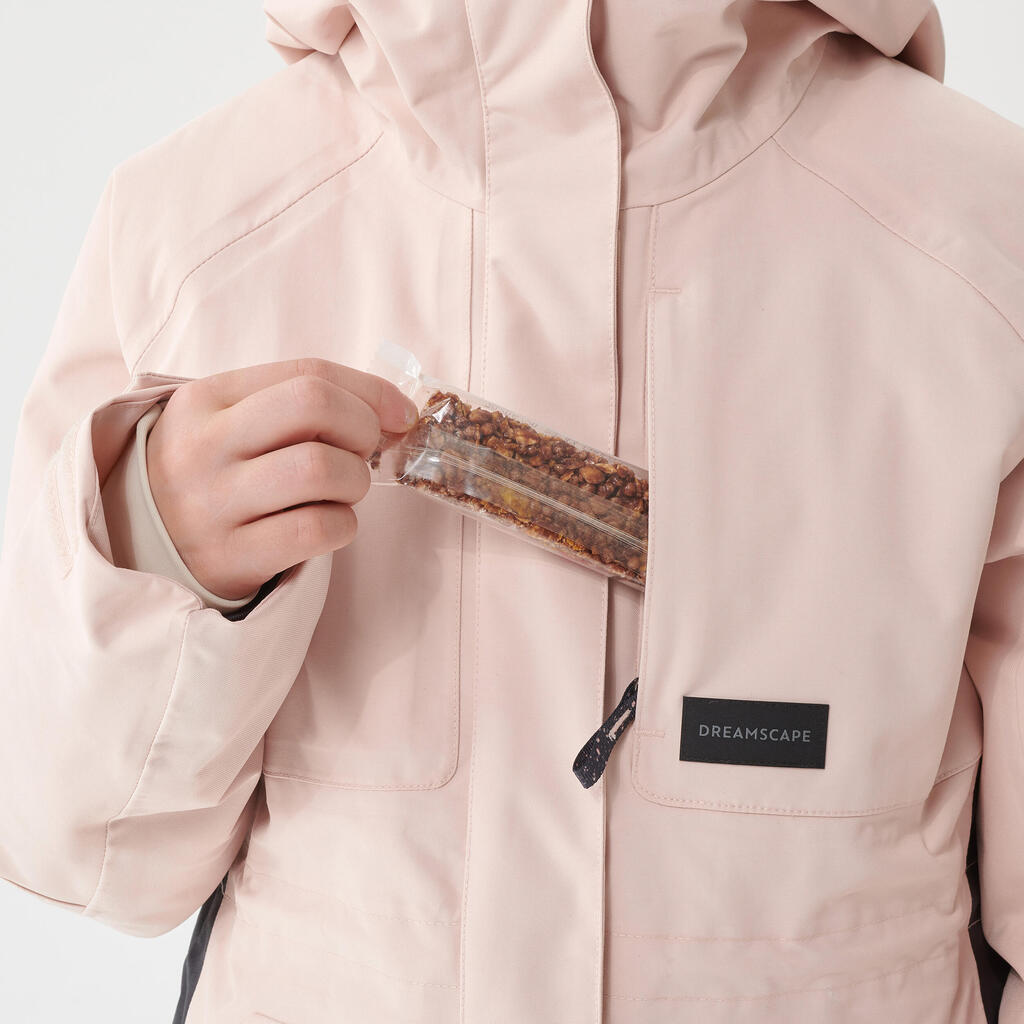 Pusaudžu meiteņu snovborda jaka “SNB 500”, rozā