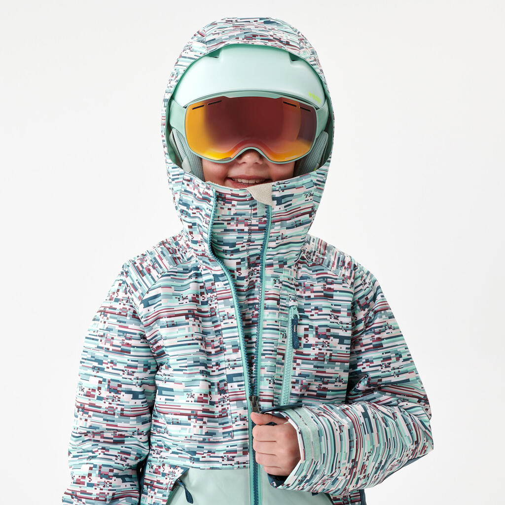 Kids’ Snowboard Jacket - SNB 500 Kid - Graphite Black