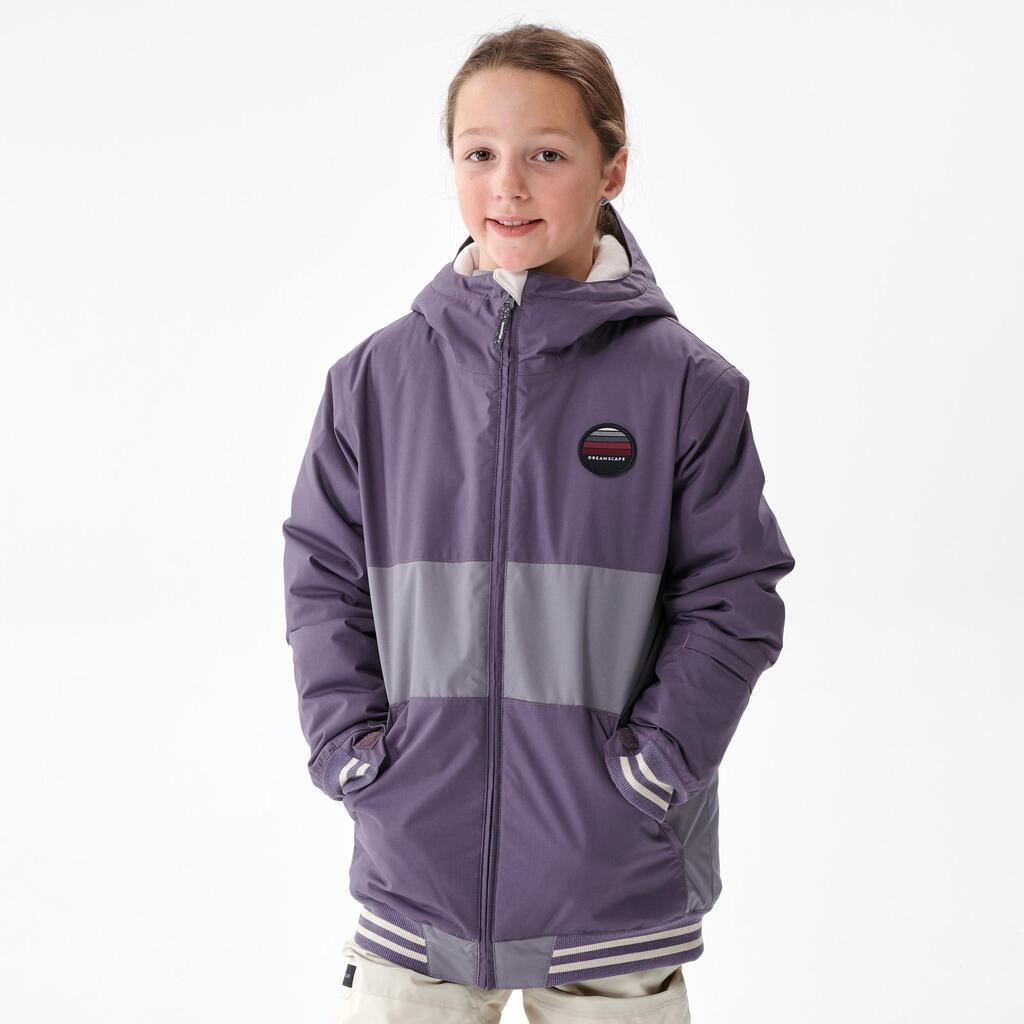 Chaqueta de Nieve Snowboard y Ski Niña - Dreamscape SNB 100 Impermeable Morada