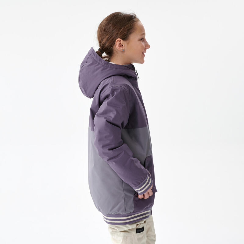 VESTE DE SNOWBOARD ENFANT SNB 100 - VIOLETTE