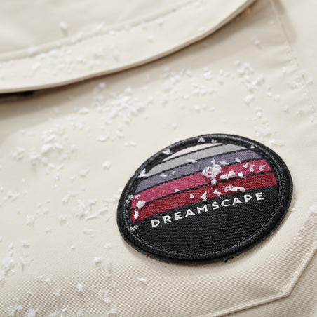 Комбінезон 500 для сноубордингу і лижного спорту для дівчат - Бежевий