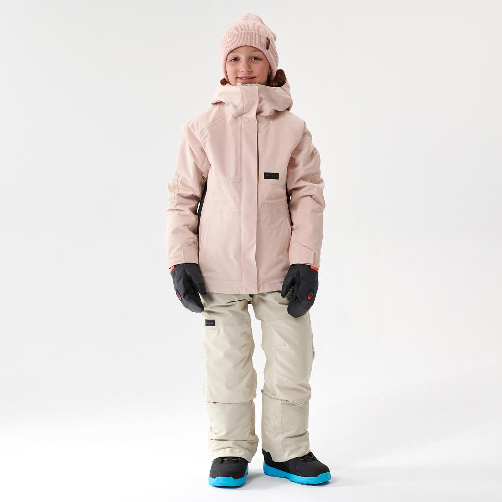 Kids’ Snowboard Jacket - SNB 500 Teen Girl - Pink