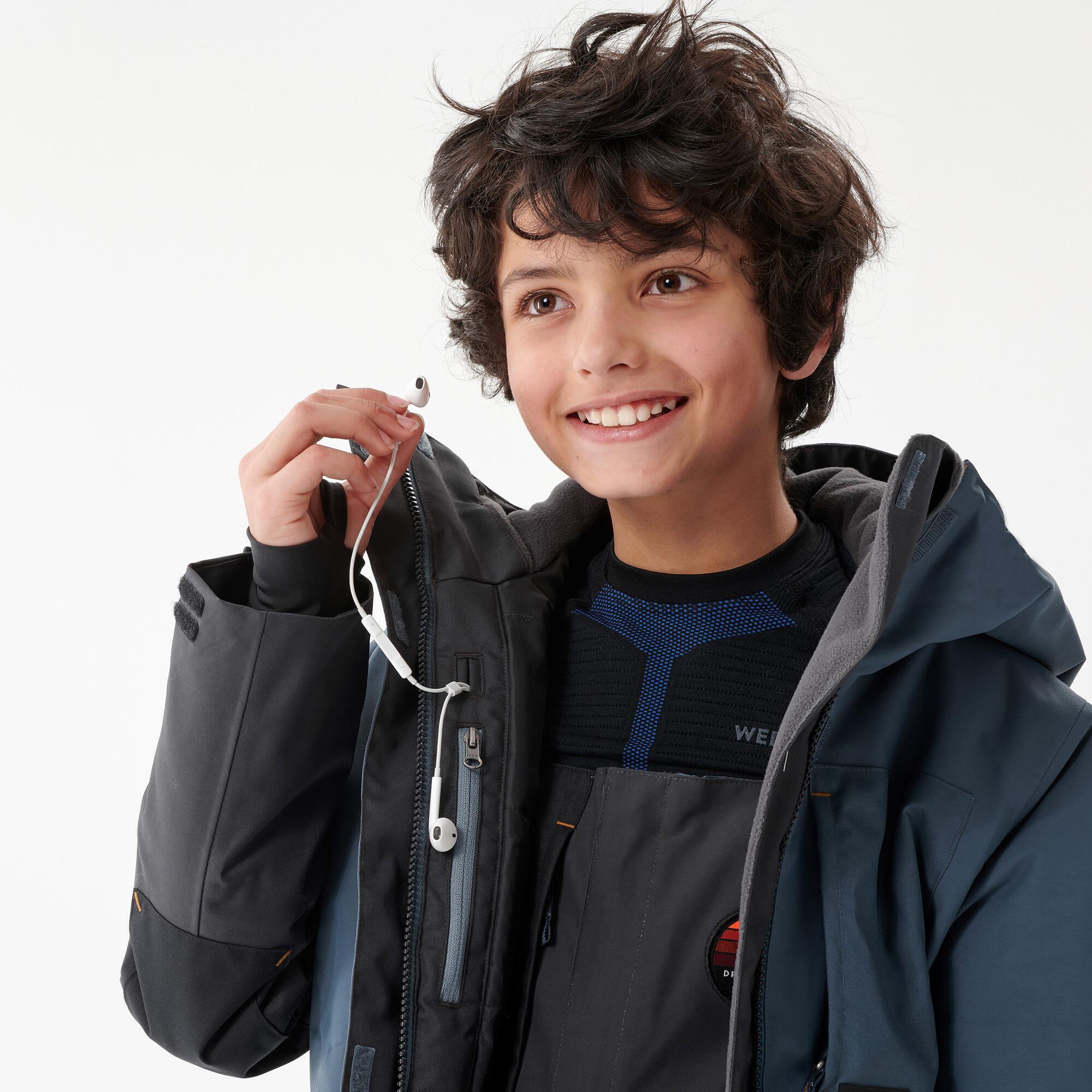 Kids’ Snowboard Jacket - SNB 500 Teen Boy - Blue 12/15
