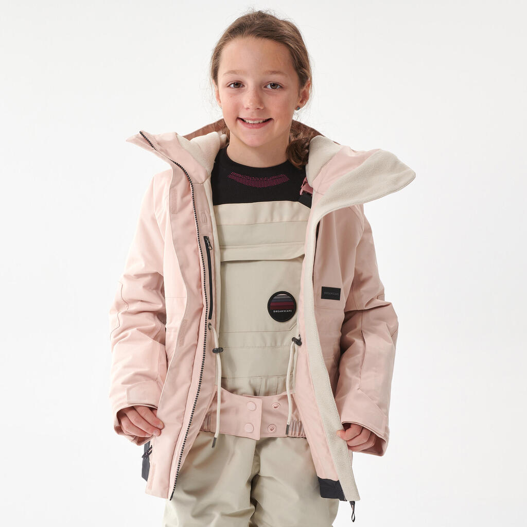 Snowboardjacke Kinder - SNB 500 Teen Girl  rosa 