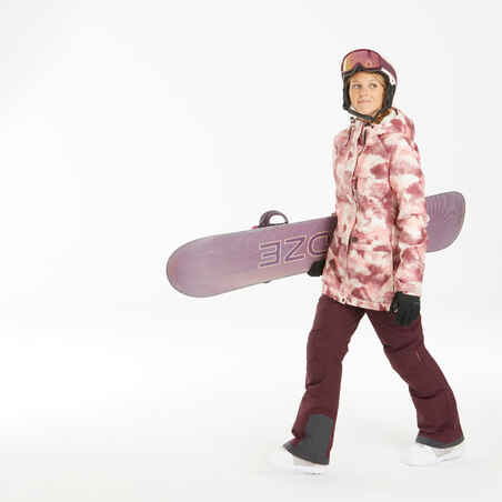 Snowboardjacke SNB 100 Damen rosa 