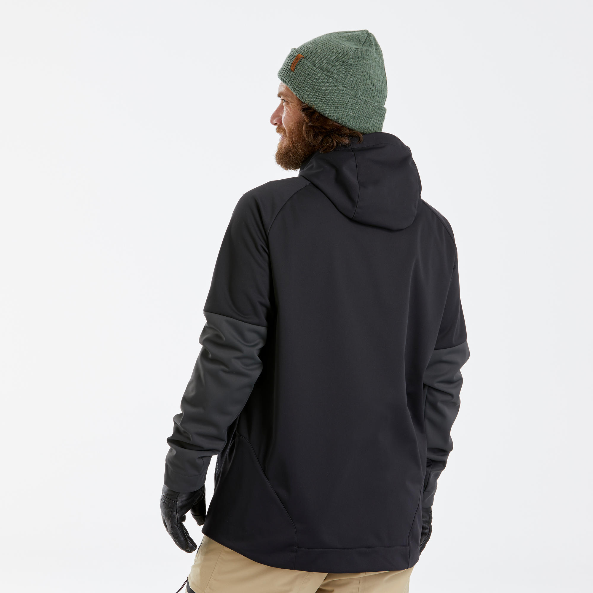 Felpa sci e snowboard uomo SNB HDY nera DREAMSCAPE | DECATHLON
